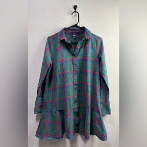 Wild Fable peplum Flannel Dress Size Small